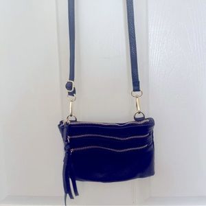 Genuine leather from Italy long strap or crossbody purse